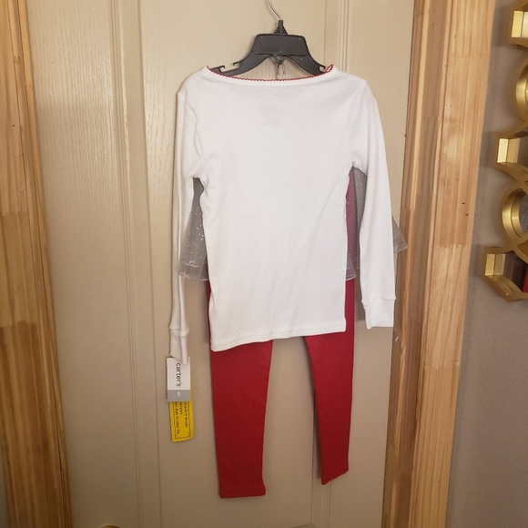 Nwot girls carters christmas tutu pj's reindeer - Picture 6 of 7